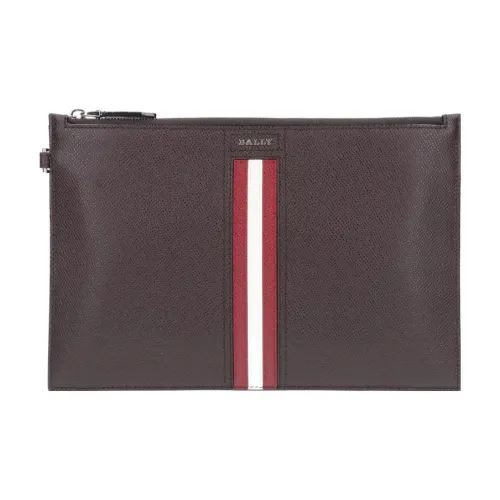 BALLY Кожа Клатч Стандартный Мужской Коричневый