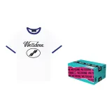 Белый с синим краем / Подарочная коробка набор