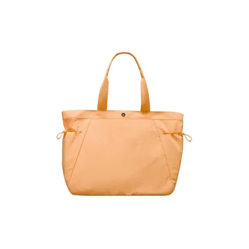 lululemon Нейлоновая сумка женская мангово-желтая