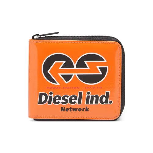 DIESEL Поливинилхлорид Кошелек Стандартный Мужской Оранжевый