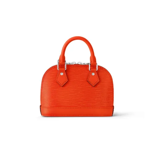 LOUIS VUITTON Alma Epi Коровья кожа крупнозернистая Путешественная сумка Сумка через плечо Сумка Extra Mini Женская Оранжевая