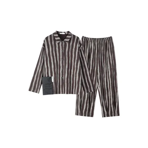 Same Language Супермягкий × Помощь для сна, Фиолетовый Чернильно-серый Тростник Серый Женские Пижамные комплекты