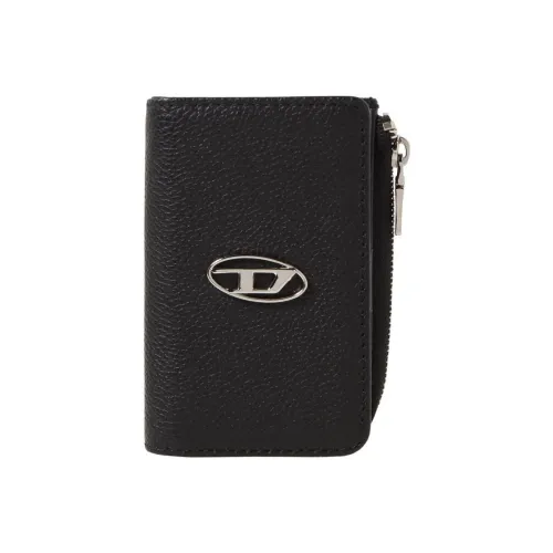 DIESEL Корова крупнозернистая кожа Key Pouch Мужской Черный