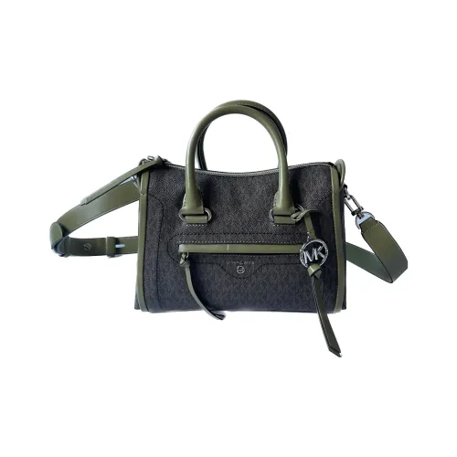 MICHAEL KORS Carine Холст и Кожаная Сумка через плечо Сумка на плечо Сумка маленькая Женская Оливково-зеленый