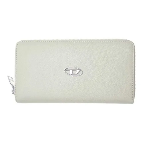 DIESEL Коровья кожа крупнозернистая текстура кошелек стандартный женский бежевый