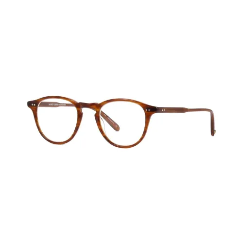 GARRETT LEIGHT Ацетат Круглые Оправы для очков Унисекс Коричневый