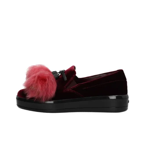 PRADA Женские повседневные туфли, красный, женские