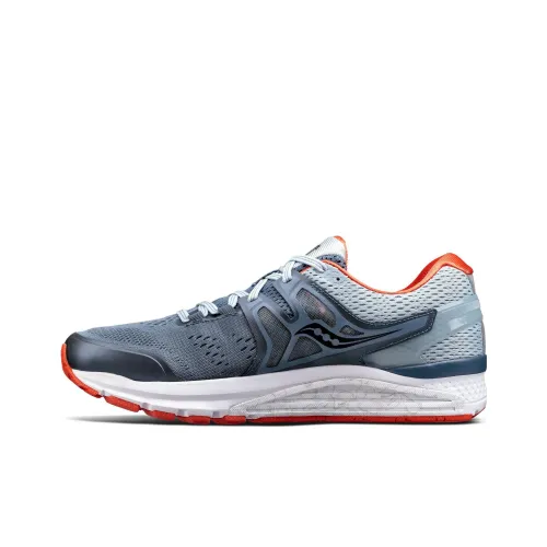 Saucony Hurricane Iso 3 Дышащая Амортизация Низкий Топ Беговые Кроссовки Мужские Серые