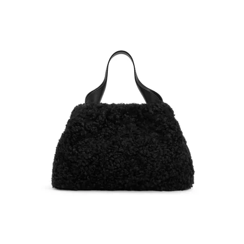 CHARLES KEITH Sheepskin Fleece Переносной Одно Плечо Облачная Сумка Сумка через плечо Маленькая Женская Черная