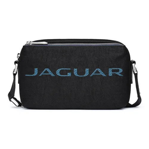 JAGUAR Ткань Маленькая Квадратная Сумка Сумка через плечо Сумка на плечо Мужская Черная