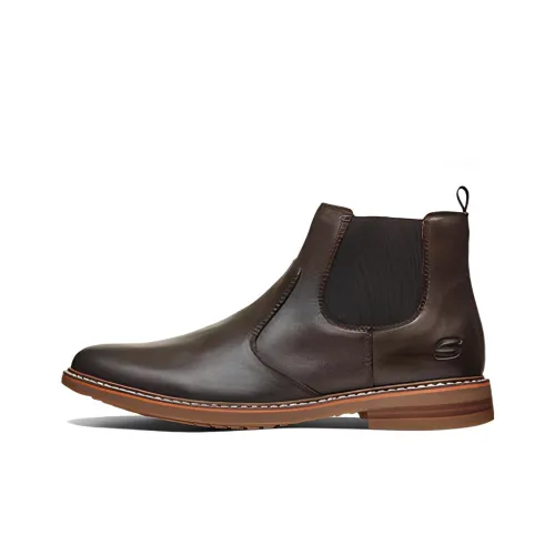 Skechers BREGMAN Ankle Chelsea Boots Мужские Коричневые