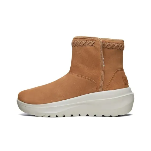 Skechers Skyhigh Ultra Термический Устойчивый к истиранию Короткий Снегобут Женские Кофейного цвета