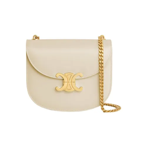 CELINE BesaceTriomphe Сумка через плечо из коровьей кожи сумка на плечо женская газонно-зеленый