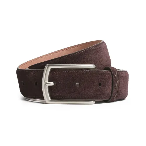 Zegna Украшение Швейная Нить Шпилька Кожаные Ремни Мужской Коричневый Ширина 3 см