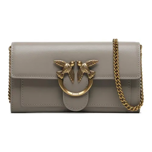 PINKO SIMPLY Кошелек из коровьей кожи сумка через плечо сумка на плечо женская серый зеленый