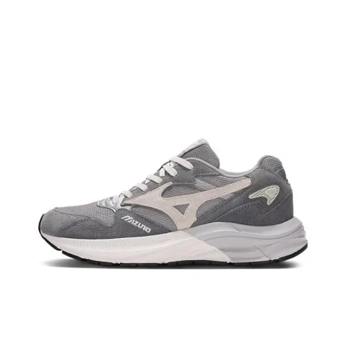 Mizuno Pi Retro Collection Беговые кроссовки Низкие Топ Серый Белый Унисекс
