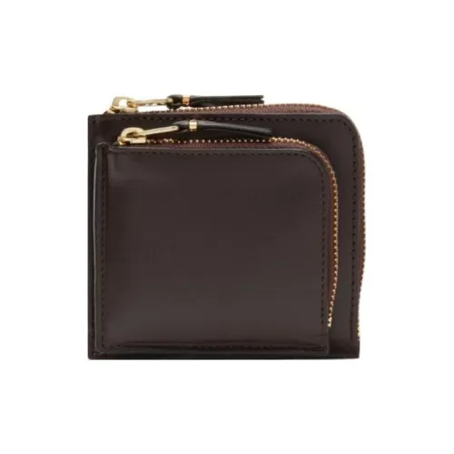 CDG Коровья кожа Держатель для карт кошелек Стандартный Женский Коричневый