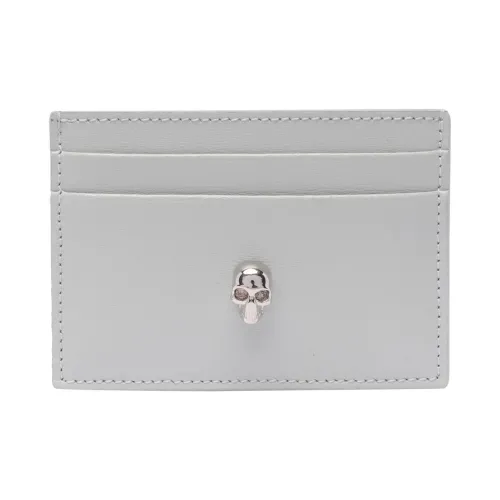 Alexander McQueen Черепа Коровья кожа Картхолдер Женские Психоделический Розовый