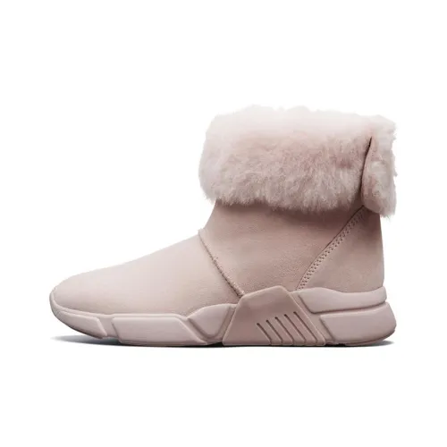 Skechers Блок Термический Устойчивый к Износу Короткие Снежные Ботинки Женские Розовые