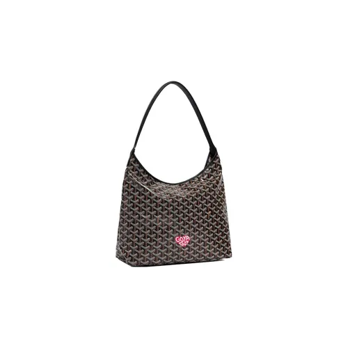 GOYARD Bohème Hobo Холст с кожей Сумка из холста Хобо Сумка Сумка через плечо Сумка через плечо Женская