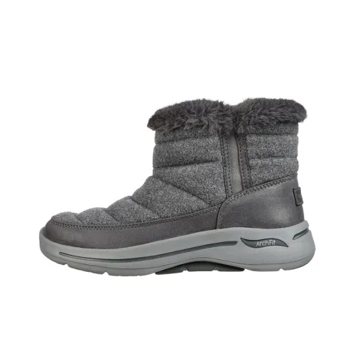 Skechers Go Walk Arch Fit Короткий Сноубутсы Женские Серый