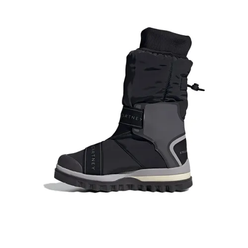 Stella McCartney x Adidas Зимние ботинки Теплоизоляционные Crew Сноубутсы Женские Черный Серый