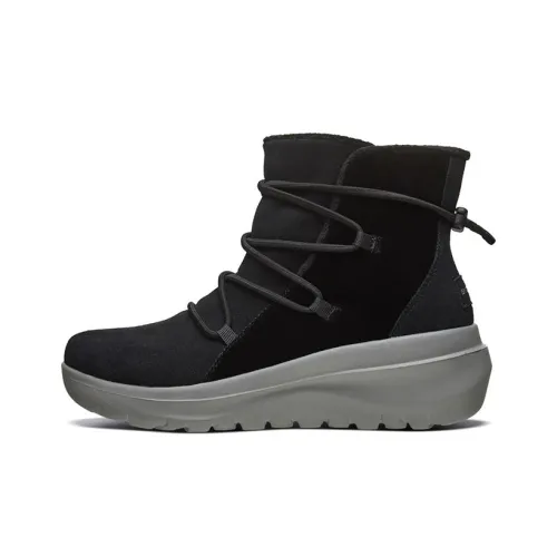 Skechers Skyhigh Ultra Термический Устойчивый к истиранию Короткий Снегобут Женские Черный Серый