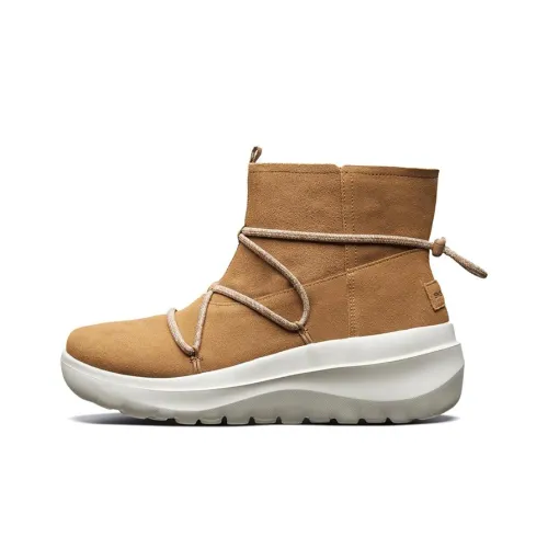 Skechers Skyhigh Ultra Термические Короткие Снежные Ботинки Женские Каштановые