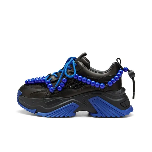 VMe Low-Top Chunky Sneakers Black Women's