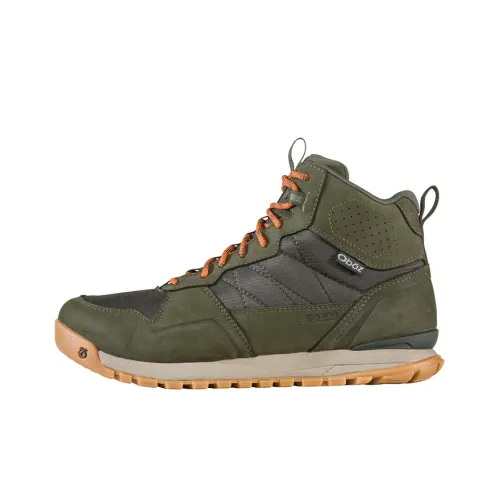 Oboz Footwear Bozeman Противоскользящая Устойчивая к истиранию MID Топ Уличная обувь Мужская Зеленая
