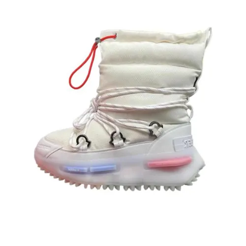 Moncler x Adidas Originals NMD визуально увеличивает рост Crew Сноубутсы Мужской Белый