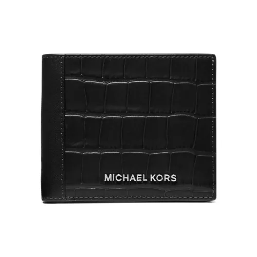 MICHAEL KORS Hudson Кошелек из коровьей кожи держатель для карт Мужской Черный