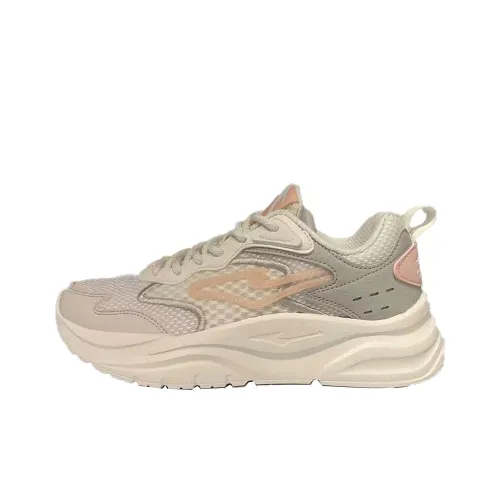 Erke Устойчивые к истиранию низкие топы с толстой подошвой женские цвет слоновая кость