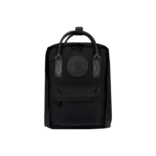 Fjallraven Kanken Хлопковый рюкзак мини унисекс черный