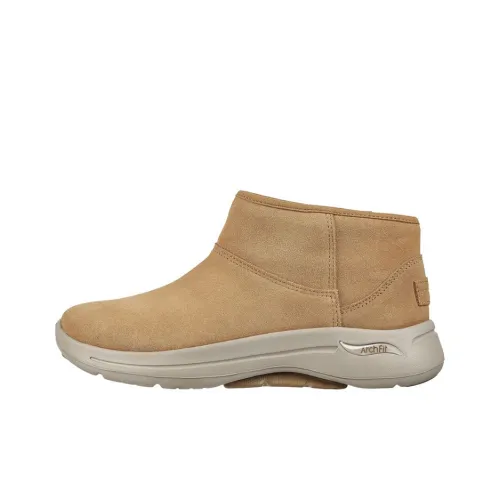 Skechers Go Walk Arch Fit Короткий Сноубутсы Женские Коричневый