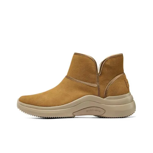 Skechers ON THE GO Midtown Короткие Снежные Ботинки Женские Каштановые