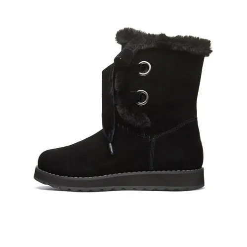 Skechers Keepsakes 2,0 Термостойкие Устойчивые к истиранию Crew Сноубутсы Женские Черные