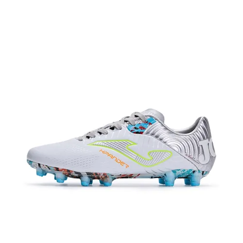 Joma FG Твердый грунт Противоскользящие Устойчивые к истиранию Футбольные бутсы Мужские Белый Серебряный