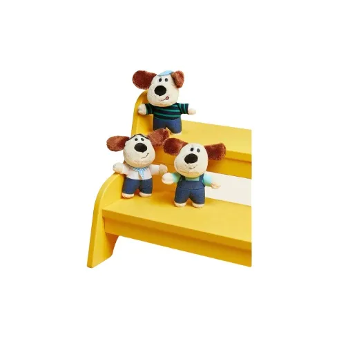 Lanisi Dog Collection 3 шт Комбинезоны+Преппи стиль+Повседневный LOOK Одетый Щенок Кукла Плюшевый Брелок