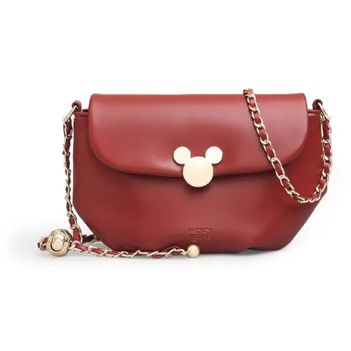 Disney Кожа Сумка через плечо Маленькая Женская Красная
