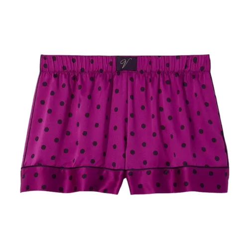 Victoria's Secret Женские пижамные брюки с фиолетовым гороховым узором