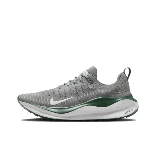 nike React Infinity Run Flyknit 4 Slip-resistant и дышащий низкий топ повседневные беговые кроссовки мужские серый зеленый белый