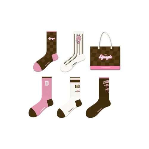 DJUNGLE 5 пар носков с кодом Морзе + стильный стиль унисекс MID носки до икры