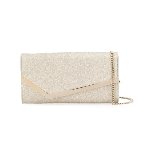 Jimmy Choo Полиэстер Через плечо Клатч Женский Золотой