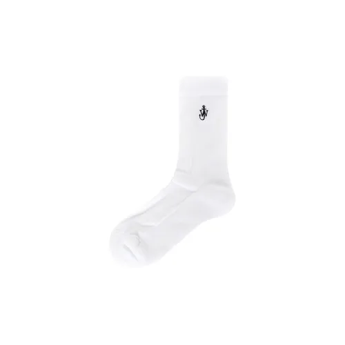 JW Anderson 1 шт Белые Женские Колено Высокие Носки
