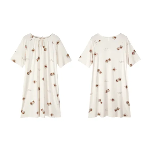 XUANZHITING Абрикос Женские Ночные сорочки