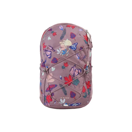 The North Face 27L Рюкзак Двойной Плечо На открытом воздухе Сумка Переработанный полиэстер Таро фиолетовый Женские