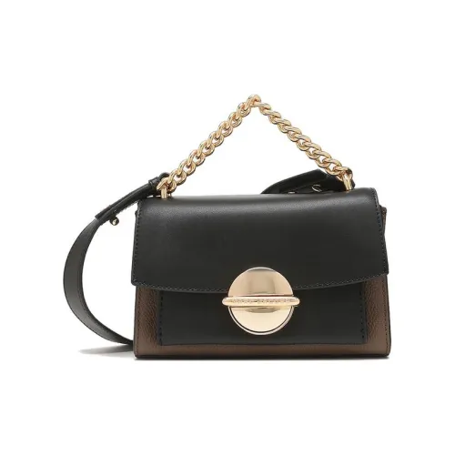 MARC JACOBS Покрытый холст с кожаными вставками маленькая квадратная сумка через плечо женская черная