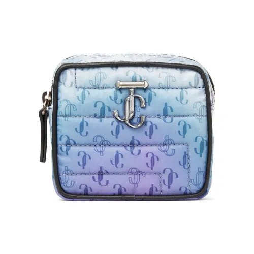 Jimmy Choo Ткань с телячьей кожей сумка на запястье женская синяя