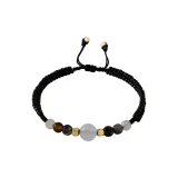 Браслет с кодовым дизайном - черный